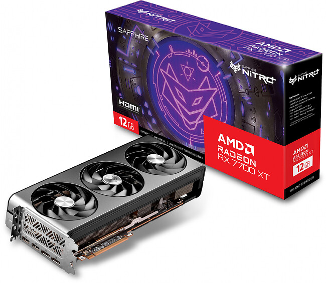 Видеокарта Sapphire Nitro+ Radeon RX 7700 XT GAMING OC 12Gb GDDR6 (11335-02-20G)