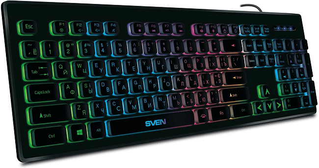 Клавиатура Sven KB-C7500EL черный (SV-020804)