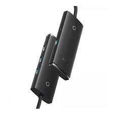 USB-хаб Baseus Lite Series Black (WKQX030201)