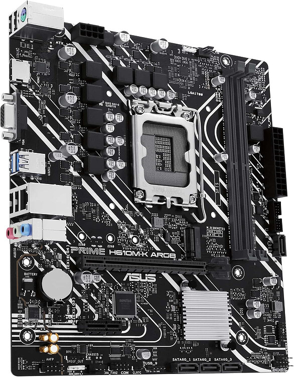 Материнская плата ASUS PRIME H610M-K ARGB