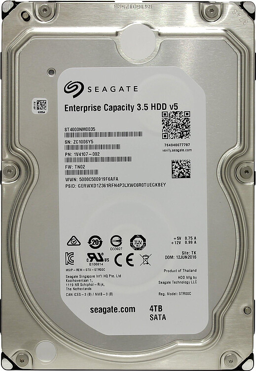 Жесткий диск Seagate Enterprise Capacity 4TB (ST4000NM0035)