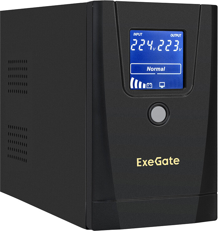 Источник бесперебойного питания ExeGate SpecialPro Smart LLB-1000.LCD.AVR.1SH.2C13.RJ.USB (EX292788RUS)