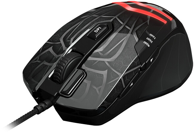 Мышь Oklick GMNG XM007 черный/серый