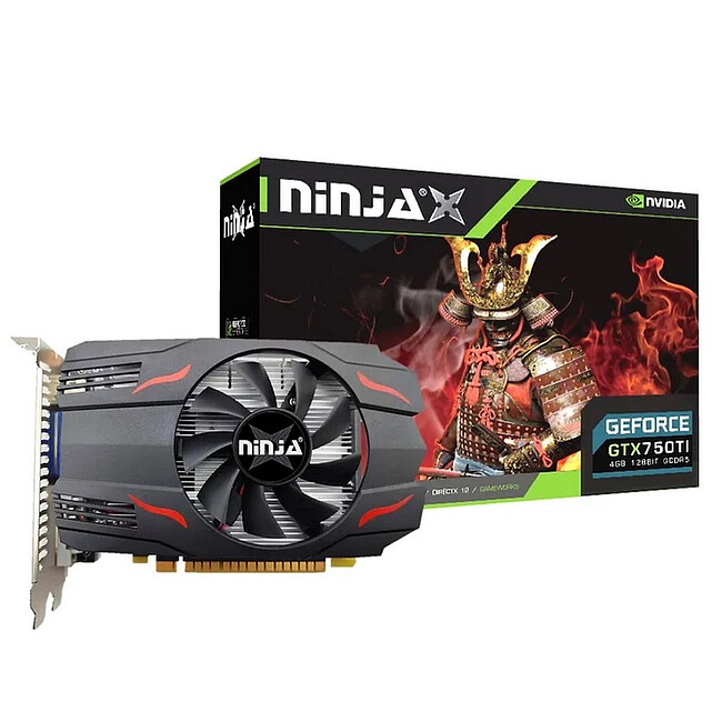 Видеокарта Ninja GeForce GTX 750 Ti 4GB GDDR5 (NF75TI045F)