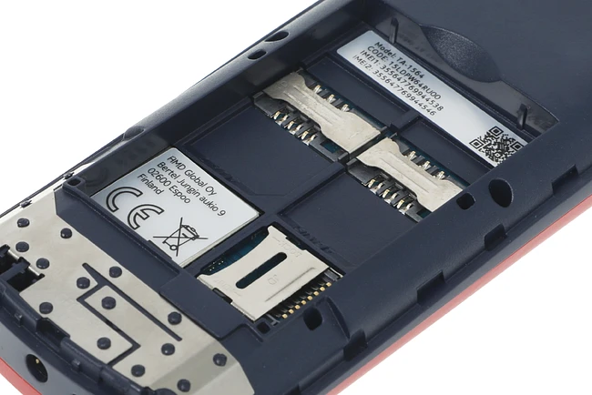 Мобильный телефон Nokia 106 DS TA-1564 красный (1GF019BPB1C02)
