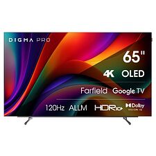 Телевизор Digma Pro 65M черный/серебристый
