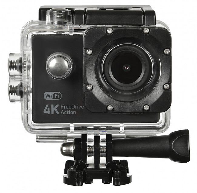 Автомобильный видеорегистратор Digma FreeDrive Action 4K WiFi черный