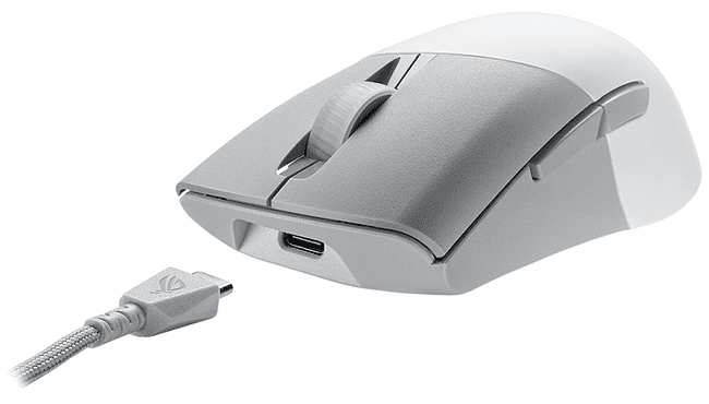 Мышь Asus ROG Keris Wireless AimPoint белый (90MP02V0-BMUA10)