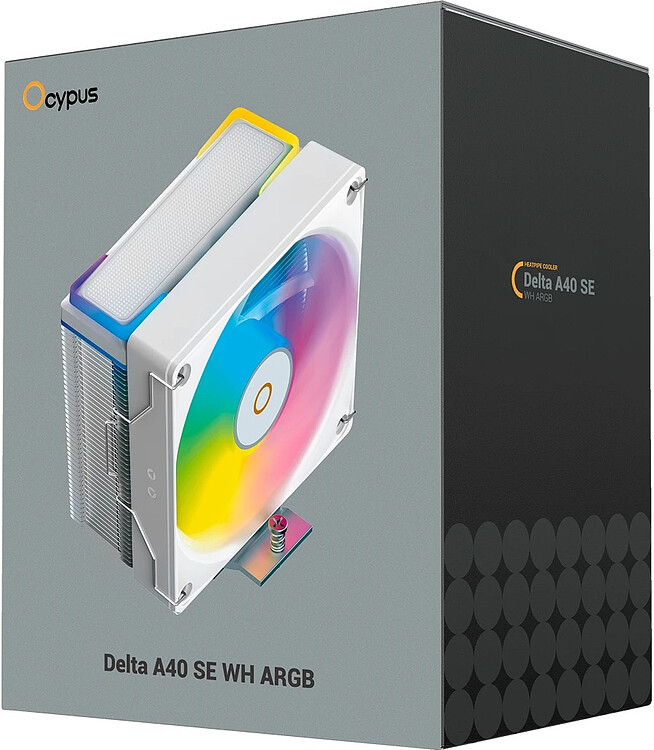 Кулер для процессора Ocypus Delta A40 SE WH ARGB белый (Delta-A40-WH1AAWN00S-GL)