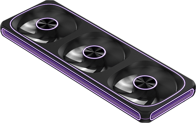 Вентилятор для корпуса Formula V Line Air Fusion 3 Reverse ARGB черный