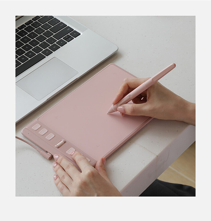 Графический планшет Huion Inspiroy 2 S Pink (H641P)