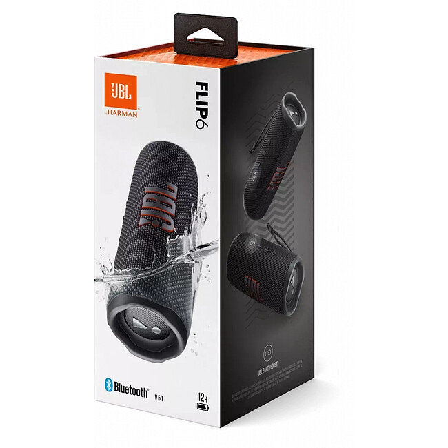Портативная колонка JBL Flip 6 Black (JBLFLIP6BLK)