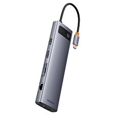 Док-станция Baseus Metal Gleam Series 11-Port HUB Space Grey (B00030709811-00)