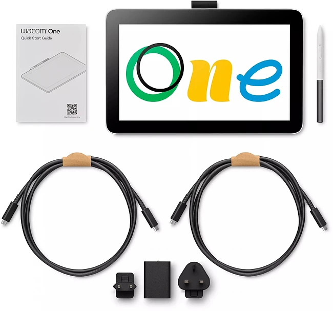 Графический планшет Wacom One 12 белый (DTC121W0B)