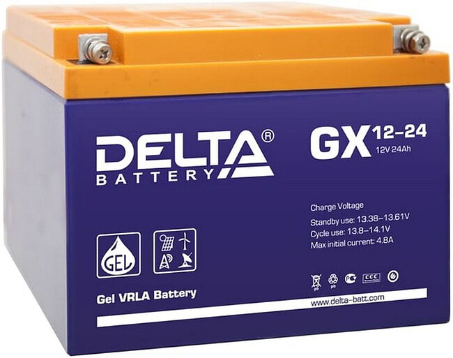 Аккумулятор для ИБП Delta 12V/24Ah (GX 12-24)