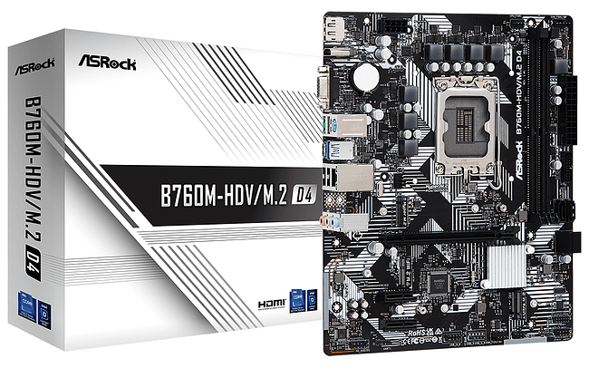 Материнская плата ASRock B760M-HDV/M.2 D4 DDR4