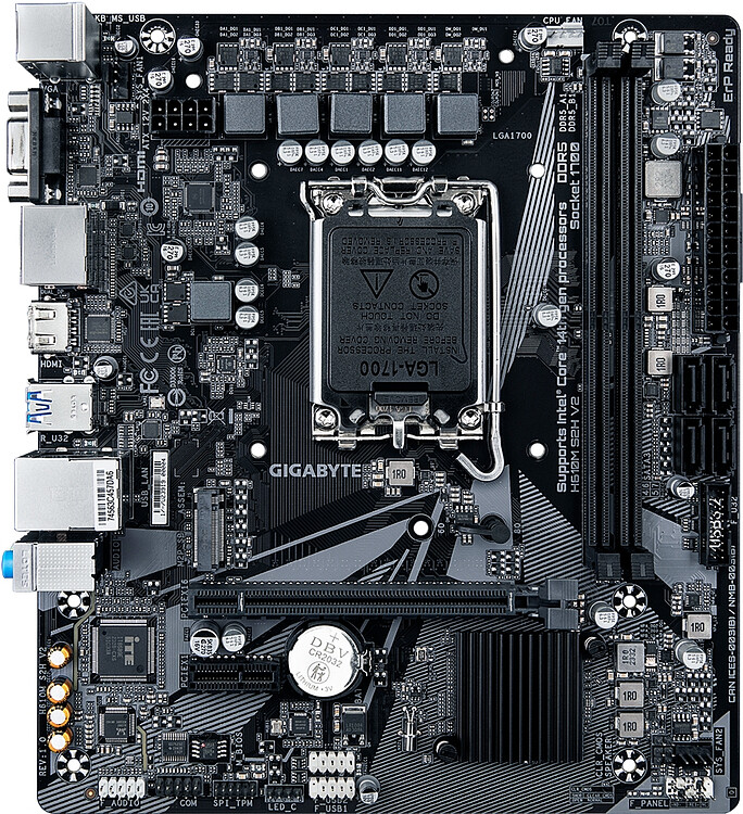 Материнская плата GigaByte H610M S2H V2 rev. 1.0
