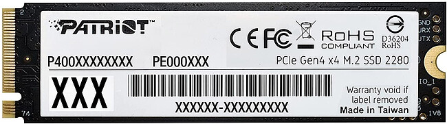 SSD диск Patriot P400 Lite 500GB (P400LP500GM28H)