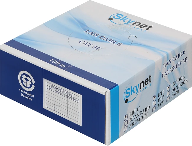 Кабель UTP SkyNet Premium 100м CSP-UTP-4-CU/100 серый