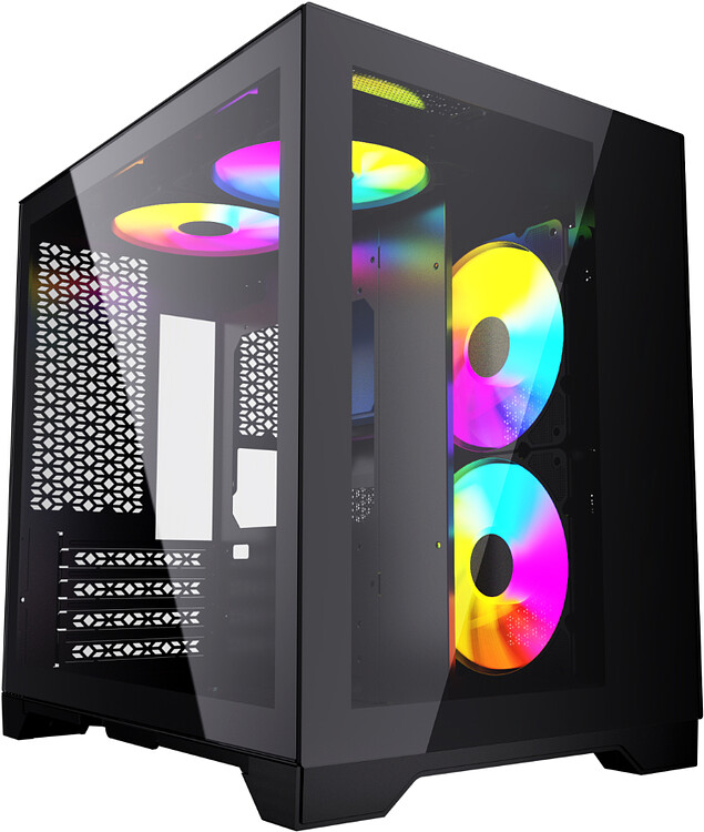 Корпус Powercase Vision Micro черный (CVBM-L4)