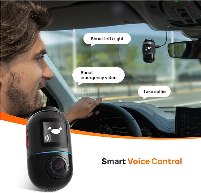 Автомобильный видеорегистратор 70mai Dash Cam Omni X200-64G Black