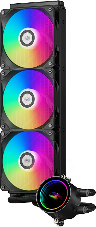 Система жидкостного охлаждения для процессора PCCooler DA360 BK ARGB черный (DA360-BKAWXX-GL)