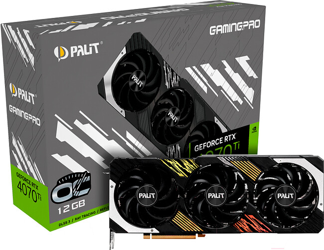 Видеокарта Palit GeForce RTX 4070 Ti GamingPro OC (NED407TT19K9-1043A)