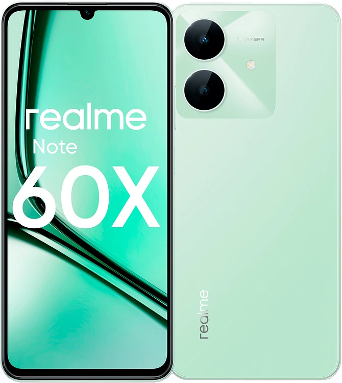 Смартфон Realme Note 60х 4GB/128GB зеленый (RMX3938)