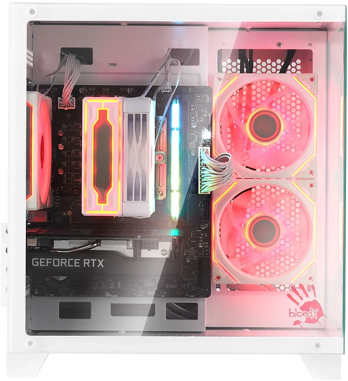 Корпус Bloody BD-CC105 белый без БП (BD-CC105-WH)