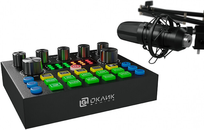 Микрофон Oklick SM-600G черный (1796784)