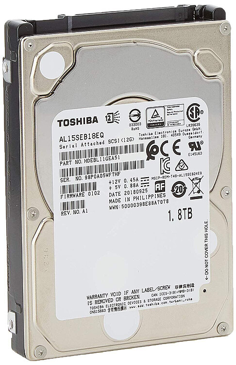 Жесткий диск Toshiba 1.8TB 10500RPM (AL15SEB18EQ)