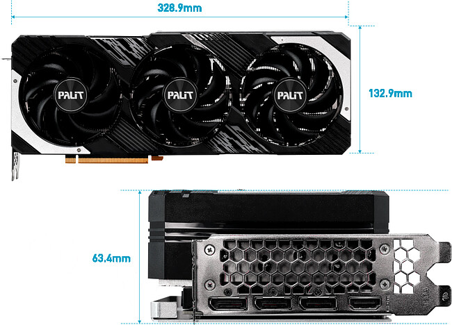 Видеокарта Palit GeForce RTX 4070 Ti GamingPro OC (NED407TT19K9-1043A)