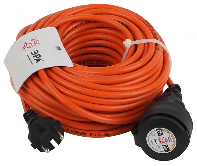 Удлинитель ЭРА UPx-1-2x1-20m-IP44 (Б0046806)
