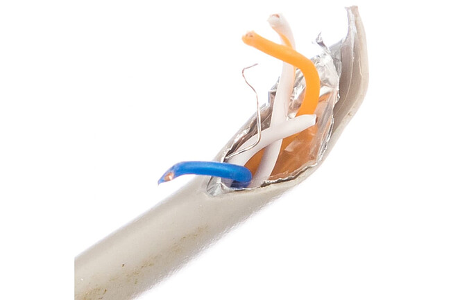 Кабель витая пара SkyNet Premium CSP-FTP-2-CU 305м серый