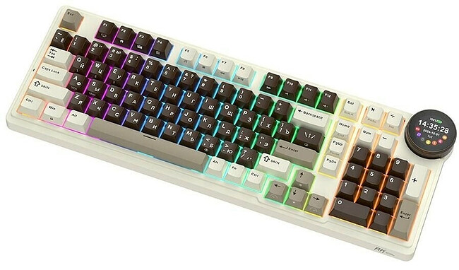 Клавиатура Royal Kludge RK N99 Violet switch/Mokko Grey
