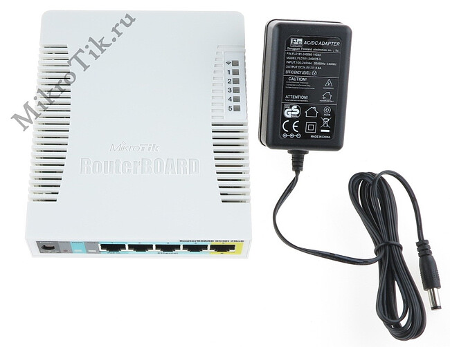 Беспроводной маршрутизатор MikroTik RB951Ui-2HnD