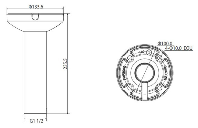 Кронштейн для камер видеонаблюдения Dahua DH-PFB300C