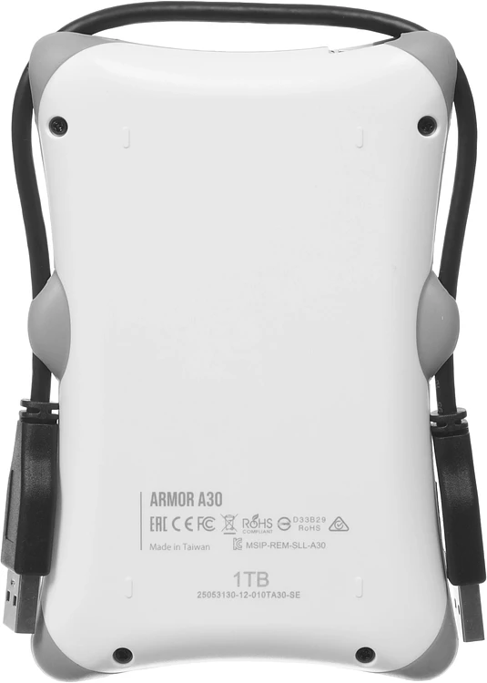 Внешний накопитель Silicon-Power 1Tb Armor белый (SP010TBPHDA30S3W A30)