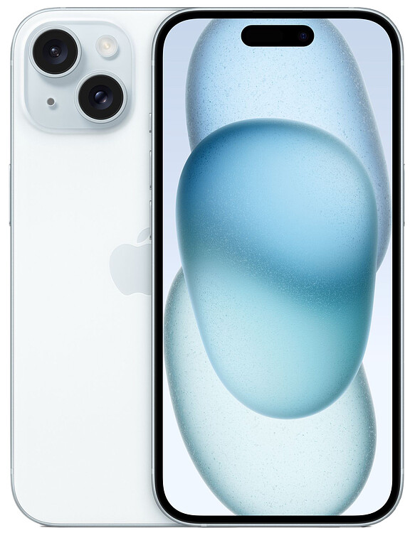 Смартфон Apple A3090 iPhone 15 128Gb голубой (MTP43HN/A)