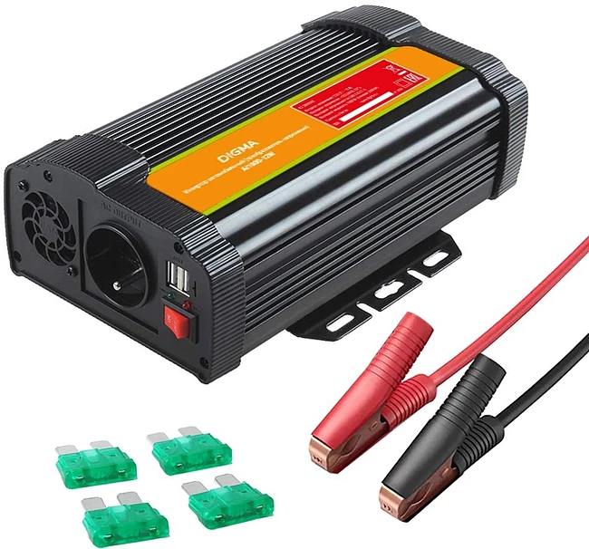 Автоинвертор Digma AI1000-12W
