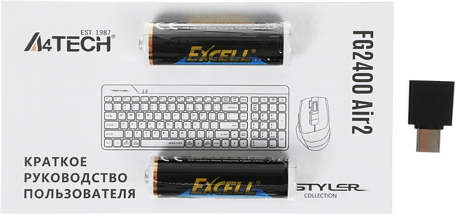 Набор периферии A4Tech Fstyler FG2400 Air 2 Black