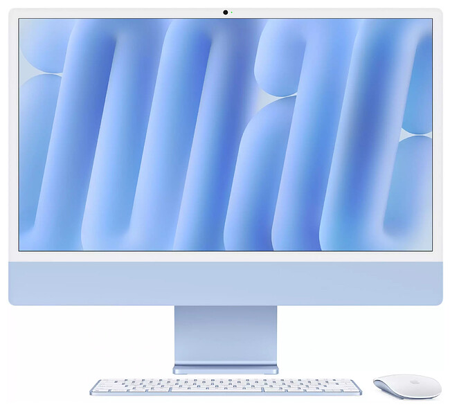 Моноблок Apple iMac A3247 синий (MWUF3ZP/A)