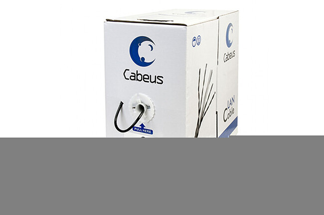 Кабель витая пара Cabeus UTP-4P-CAT.5E-SOLID-BK черный Кабель витая пара Cabeus UTP-4P-CAT.5E-SOLID-BK черный