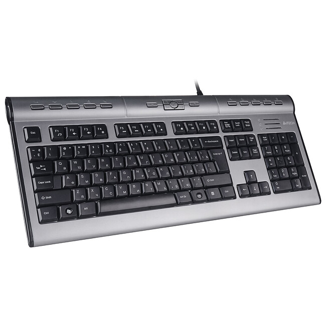 Клавиатура A4Tech KLS-7MUU серебристый