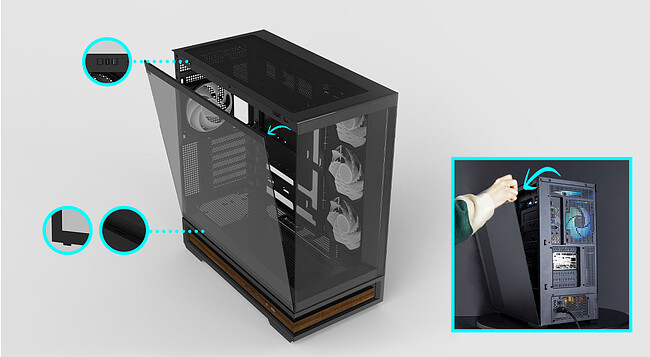 Корпус Zalman P40 Namu Black