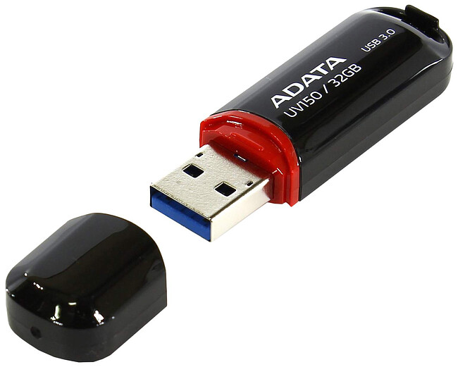 USB Flash-накопитель A-Data AUV150-32G-RBK 32GB