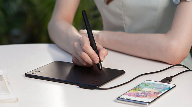 Графический планшет Huion RTE-100 Black