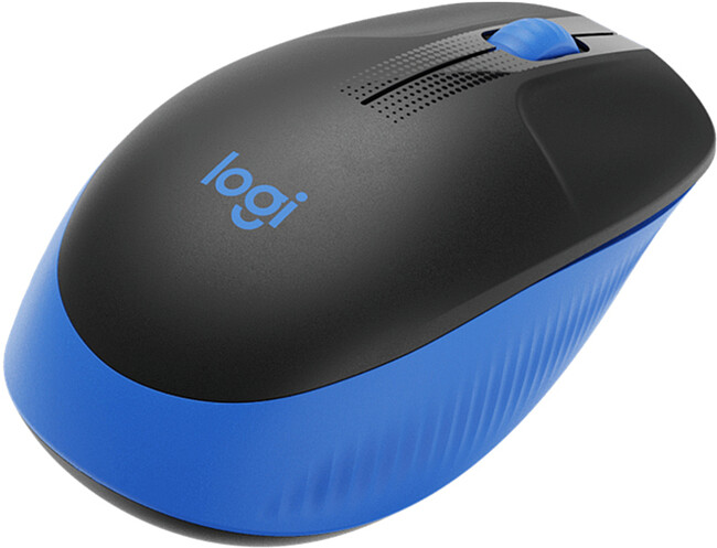 Мышь Logitech M190 черный/синий (910-005914)