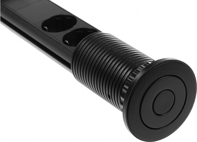 Разветвитель Premier PX/BL-VRT-3R-2USB-BLK черный