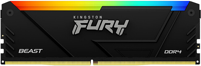 Оперативная память Kingston Fury Beast Black RGB XMP 32GB DDR4 (KF436C18BB2A/32)